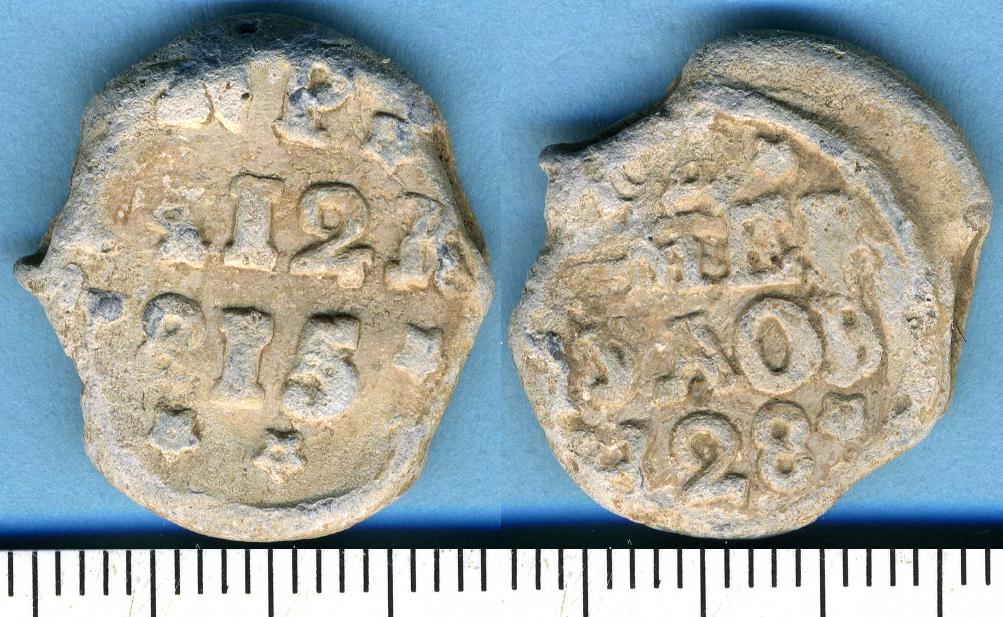 Russian Bale Seal, Baltic States, Flax, NP, 1815