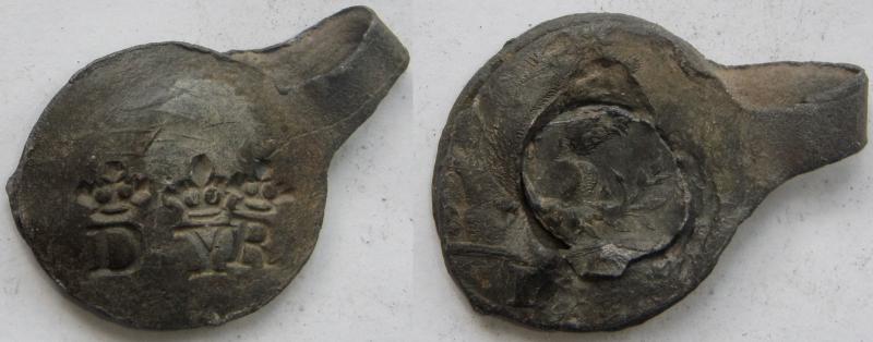 Cloth Seal, Squirrel, Crowned Letters