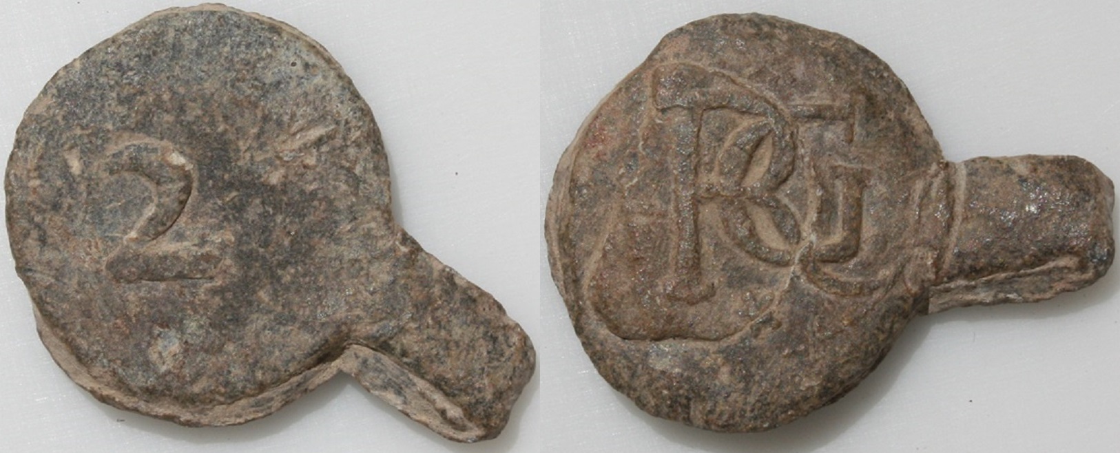 Cloth Seal, Cloth Worker's Personal Seal, Initialled, RG