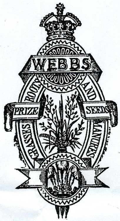 Seed Merchants, Webb & Sons Trademark for Prize Seeds, Grasses, Roots & Manures