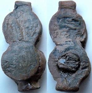 Cloth Seal, Alnage, West Country, Two Lions, Griffin, Crown, 1636