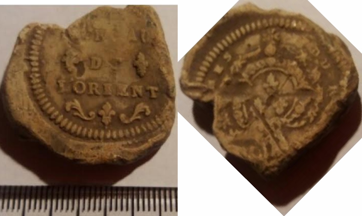 French, Customs Seal, Lorient.