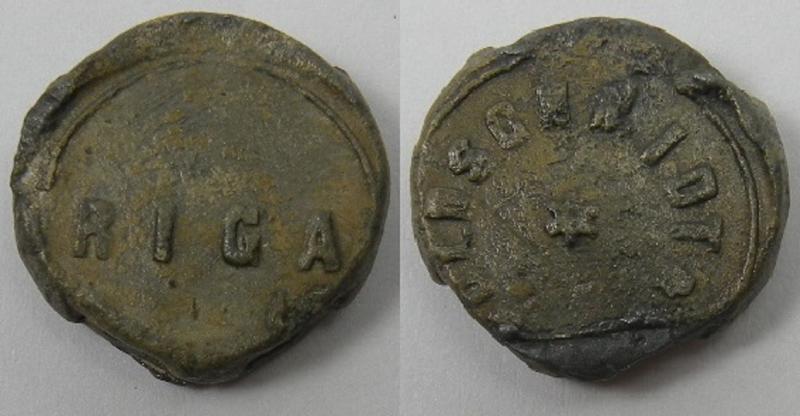 Russian, (Latvian), Alfred Wolfschmid Seal, Riga
