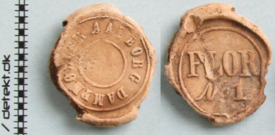 Danish, Flour Bag Seal, Ålborg Steam Mill