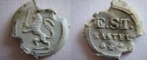 German, Railway, E.ST CASTEL Lion Seal