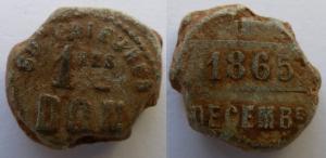 French, Flour Bag Seal, Don, 1865 Seal