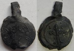 Cloth Seal, James II, Alnage, Fleur-de-lis