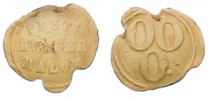 Hungarian, Flour Bag Seal, Budapest Roller-Mill, 000