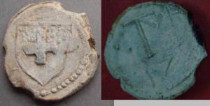 Russian Bale Seal, Cross on Shield Type (Possibly Narva)