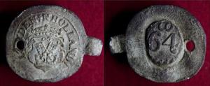 Cloth Seal, Dutch, Leiden, Crossed Keys, @