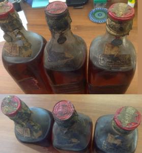 Not a Cloth or Bag Seal, Johnny Walker Whisky Bottles with Seals