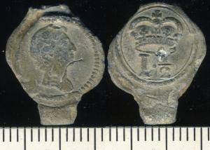 Cloth Seal, William III, Alnage, Crown, 1694 onward