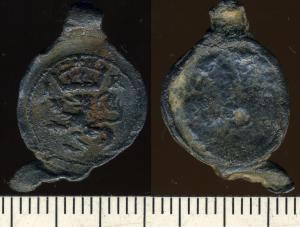 Cloth Seal, Alnage, Crowned Lion Rampant, IR