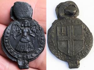 Cloth Seal, Angel, Gloria in Excelsis, London Coat of Arms