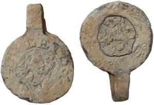 Cloth Seal, Dutch, Leiden, Crossed Keys & Lion