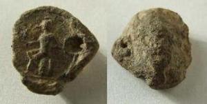 Roman Lead Seal, Mars Seated