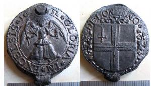 Cloth Seal, Angel, Gloria in Excelsis, London  Coat of Arms