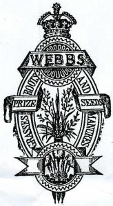 Seed Merchants, Webb & Sons Trademark for Prize Seeds, Grasses, Roots & Manures