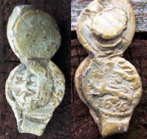 Cloth Seal, Alnage, West Country, 1636/7, Lions, Ship