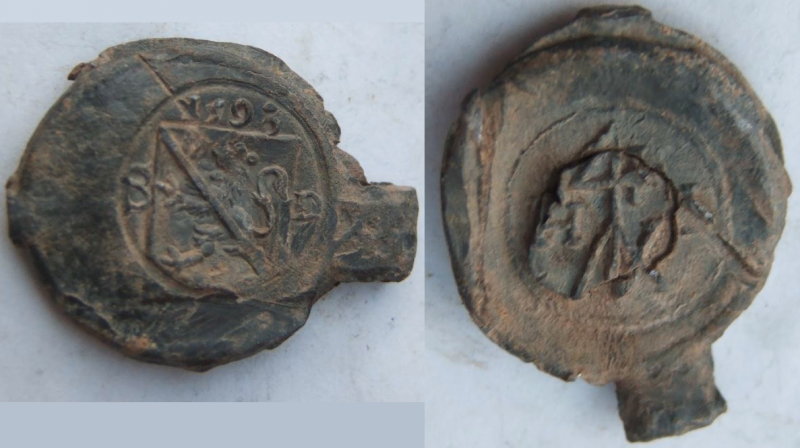 Cloth Seal, Cloth Worker's Personal Seal, Heraldic, Privy Mark & Arms