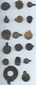 Cloth Seal, Dutch, Various Seals found in Manhattan