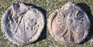 Wire or Metalwork Seal, Eagle Displayed