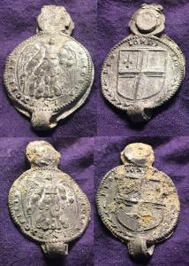 Cloth Seal, Angel, Gloria in Excelsis, London Coat of Arms