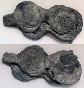 Cloth Seal, William III, Alnage, Crowned Rose