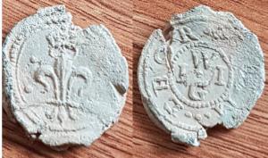 Cloth Seal, Yorkshire, Alnage, Crowned Fleur-de-Lise, W I I G