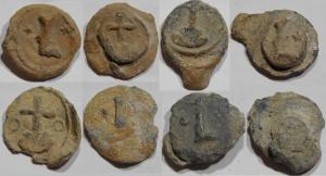 Cloth Seal, Unknown, Continental, Cross with Annulets, L