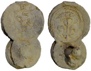 Cloth Seal, Yorkshire, Alnage, Crowned Fleur-de-Lise, W I I G