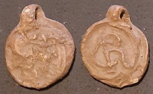 Cloth Seal, Cloth Worker's Personal Seal, Initialed, CR, Image & Found by Finn Jacobsen
