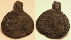 Cloth Seal, Dutch, Haarlem, Double-headed Eagle