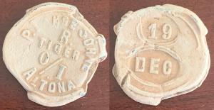 German, Flour Bag Seal, Altona, J.P.LANGE & Co