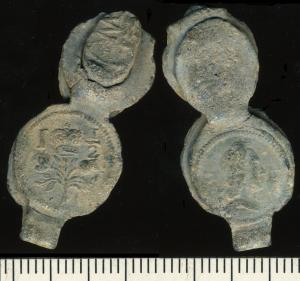 Cloth Seal, George I, Alnage, Crowned Rose & Thistle, RWR