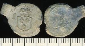 Cloth Seal, George I, Alnage, Crowned arms of France