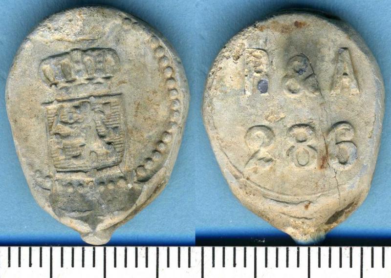 Dutch, Customs Seal, 286